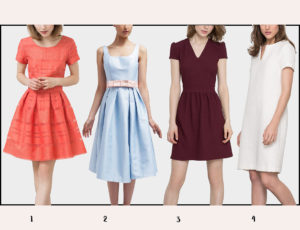 Sukienki na jesień - kolaż 4